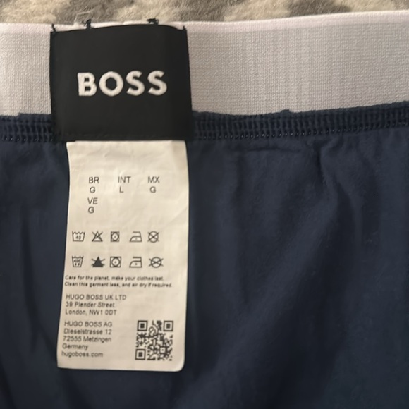 Boss Men’s Trunk, Blue, Lg - Picture 3 of 4